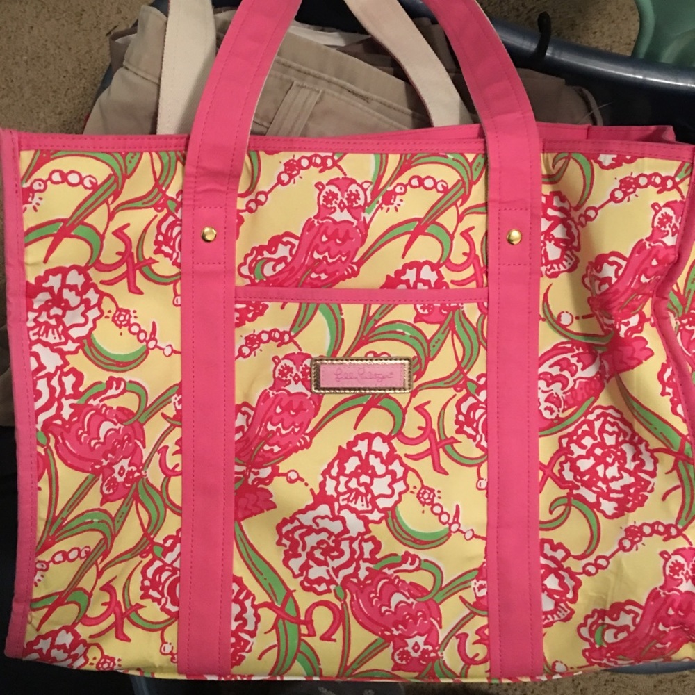 lilly pulitzer tote chi omega